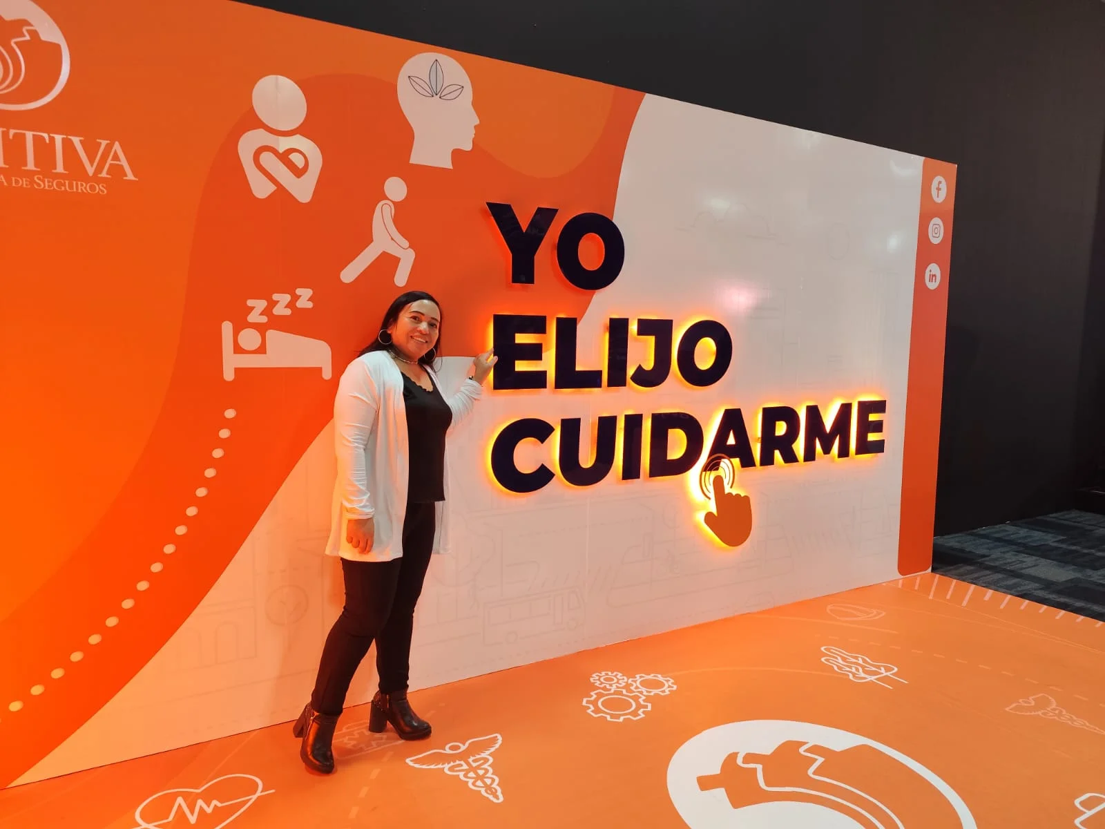 Nancy Tatiana Muñoz Torres en el evento Yo Elijo Cuidarme
